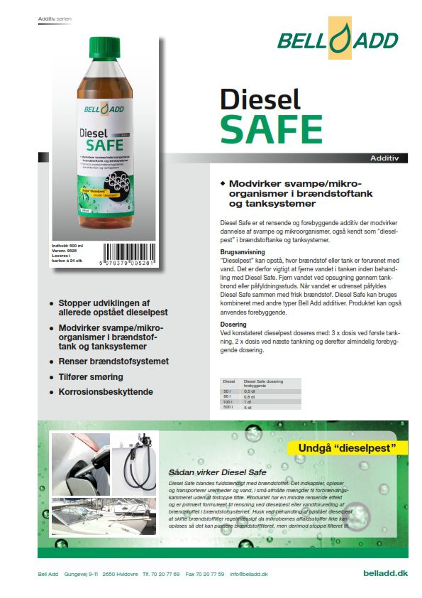 Instruktion Bell add Diesel safe
