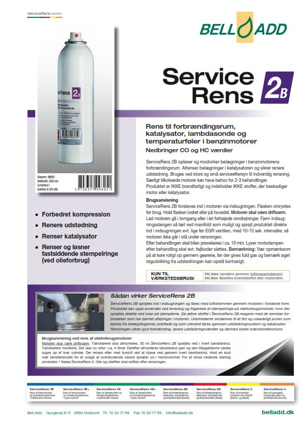 Bell add servicerens 2b Instruktion Bell add servicerens 2b